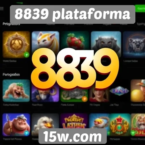 8839 plataforma oferece variedade de jogos em categorias diversas